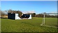 Skate board slope at Cropwell Bishop on recreation field