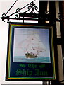 Ship Inn name sign, Ross Road, Hereford