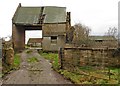 Dilapidated buildings at Milton Farm