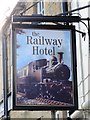 Sign for The Railway Hotel, Church Street