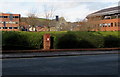 Queen Elizabeth II postbox in a brick pillar, New Road, Newtown