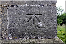 SE0989 : Old benchmark on the tower of Holy Trinity Church by Roger Templeman