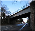 Former railway bridge over the A465 Belmont Road, Hereford