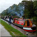 Working narrowboat by Glascote Basin, Staffordshire