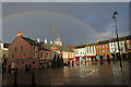 NY4055 : Rainbow Over Carlisle by Anne Burgess