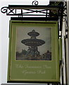 The Fountain Inn name sign, Wells