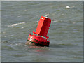 SD2304 : Liverpool Bay, Red Marker Buoy (C2) in Crosby Channel by David Dixon