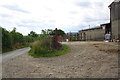 Farm yard beside minor road at Studdah