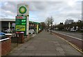 Petrol station along the A47 Hinckley Road