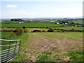 Harvested hay fields above the Ballymoyer Road