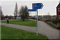 Footpath signpost, Crewe