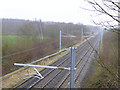 Southwest from the Railway Bridge on Bryn Gates Lane