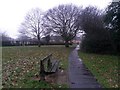 SZ0794 : Ensbury Park: a bench on footpath N26 by Chris Downer