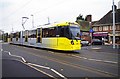 Manchester Metrolink tram No. 3088 in Hollyhedge Road, Wythenshawe, Manchester