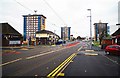 Hollyhedge Road and tramway, Wythenshawe, Manchester