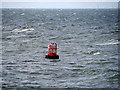 SD2204 : Liverpool Bay, Red Buoy (Q12) in the Queen's Channel by David Dixon