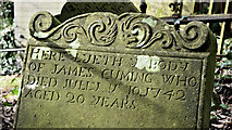 J3282 : James Cuming headstone, Carnmoney CoI graveyard, Newtownabbey (February 2017) by Albert Bridge