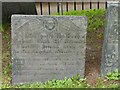 SK5837 : Belvoir Angel headstone, St Giles's Churchyard, West Bridgford by Alan Murray-Rust