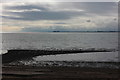 Sand and shingle spit on Mersea beach