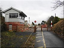 N3246 : Level Crossing & Disused Signalbox on the Athlone to Mullingar Cycleway by JP