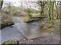 Ford and footbridge on the Afon Cynon in Penderyn