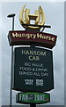 Sign for the Hansom Cab, Hinckley