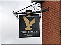 Hanging sign of The Eagle at Great Hockham