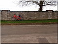 Cap stones on a wall