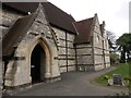 Pokesdown: footpath J09 alongside the church