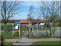 School gate and building, High Barnet