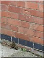 Bench mark, Baptist Church, Beveridge Street, Barrow upon Soar