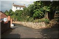 Back lane and path, Lower Chelston