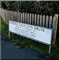 Bilingual street names sign, Tywyn