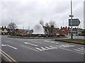 Roundabout with fountain on Newtown Road (A444), Nuneaton 