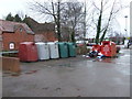 Recycling point on car park, Nuneaton 