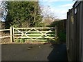 SZ1393 : Iford: gate at the end of Sheepwash Lane by Chris Downer