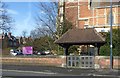 Lych gate and churchyard wall, St Mark