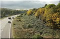 Motorway slip road approaching M5 Junction 18