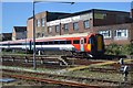 Gatwick Express train, sidings at Eastbourne