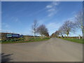 Driveway into farm buildings