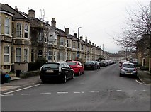 ST7364 : East along Triangle North, Bath by Jaggery