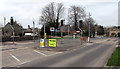 Twin pelican crossings, Rodden Road, Frome