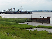 TA0824 : New Holland Pier and the river Humber by Mat Fascione