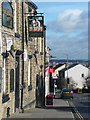 The Greyhound inn sign, Crowtrees Lane, Rastrick