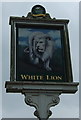 Sign for the White Lion, Brownshill Green