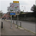 Directions sign on the approach to Lock