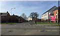 View of the Sikh Temple from the junction of Queensway and Kingsway, south Leamington