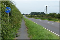 TA0621 : Path and cycleway along the A1077 Barrow Road by Mat Fascione