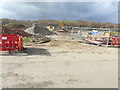 Entrance to building site, plot 1, Hurricane Way