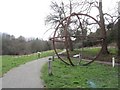 Public artwork in Dene Park, Bedlington Station